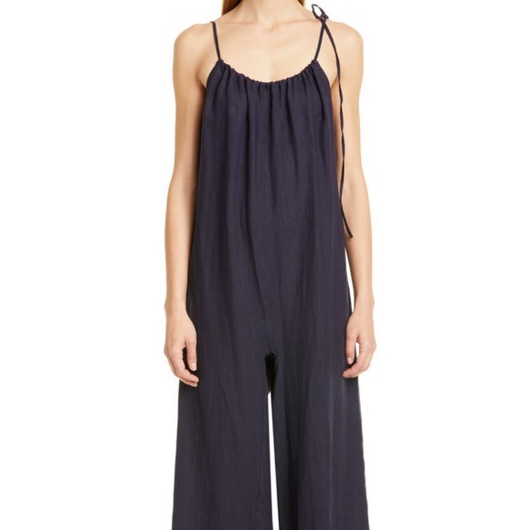 Mansur Gavriel Linen Jumpsuit - Picture 2 of 8